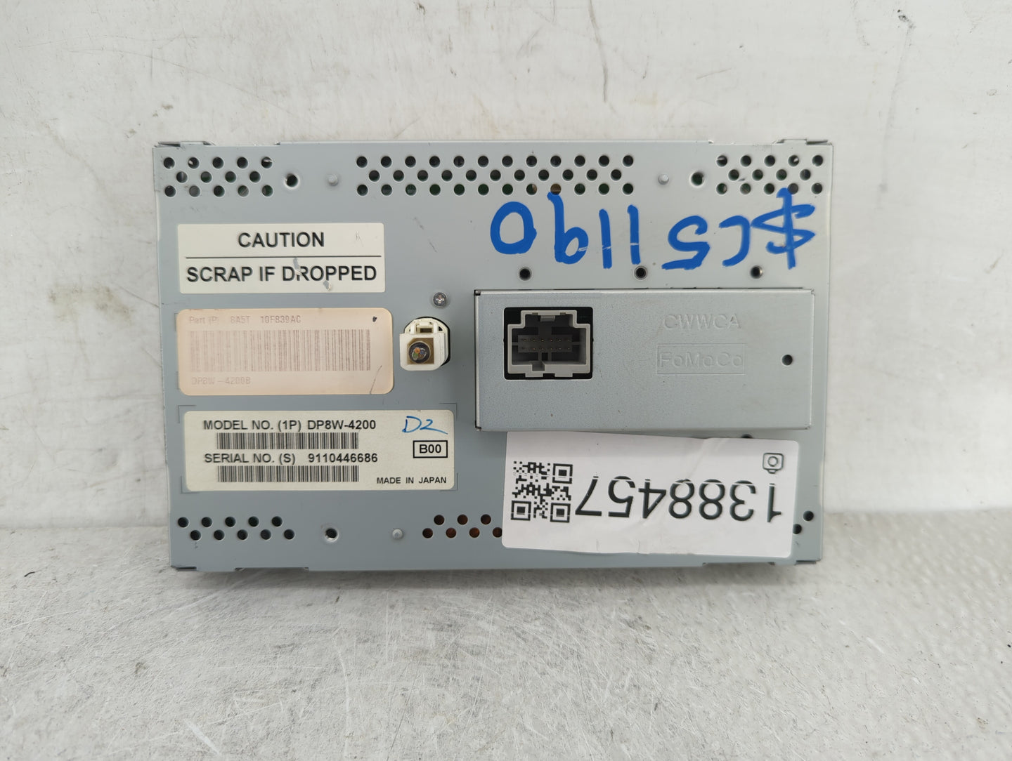 2009-2010 Lincoln Mks Information Display Screen - Oemusedautoparts1.com