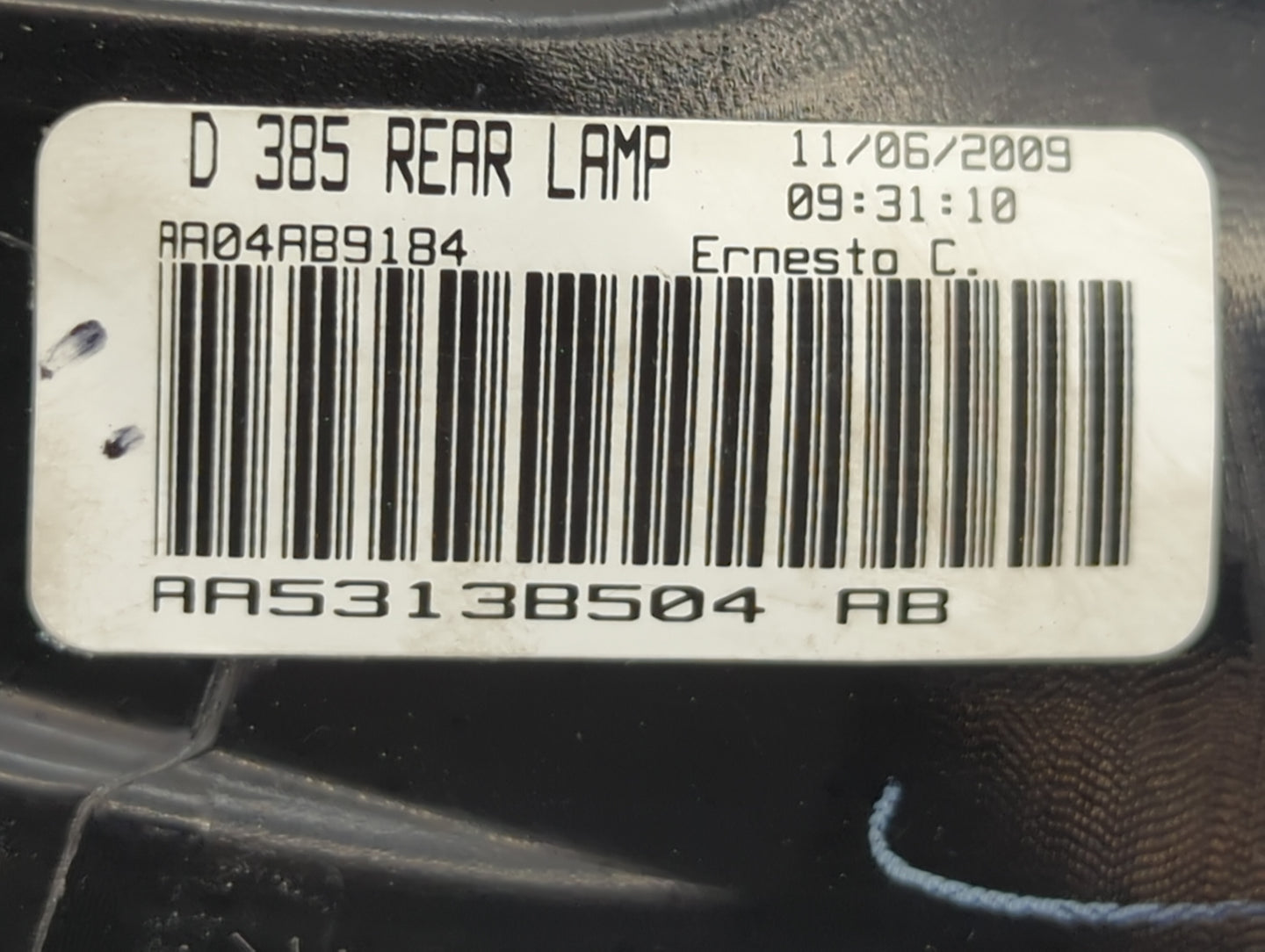 2009-2012 Lincoln Mks Tail Light Assembly Passenger Right OEM Fits Fits 2009 2010 2011 2012 OEM Used Auto Parts - Oemusedaut