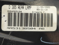 2009-2012 Lincoln Mks Tail Light Assembly Passenger Right OEM Fits Fits 2009 2010 2011 2012 OEM Used Auto Parts - Oemusedaut
