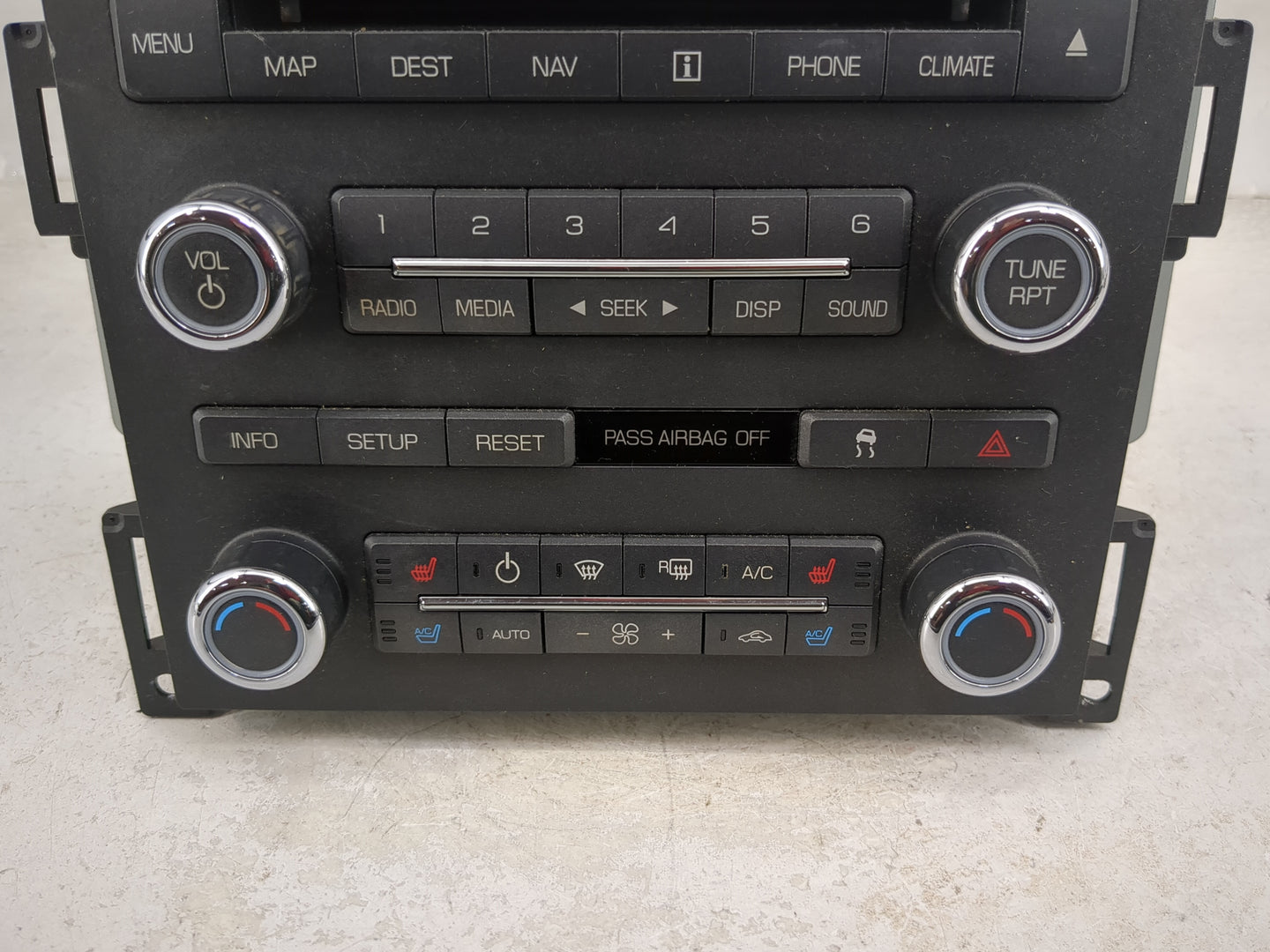 2010 Lincoln Mks Radio AM FM Cd Player Receiver Replacement P/N:AA5T19C156AC NAU-4204 Fits OEM Used Auto Parts - Oemusedauto