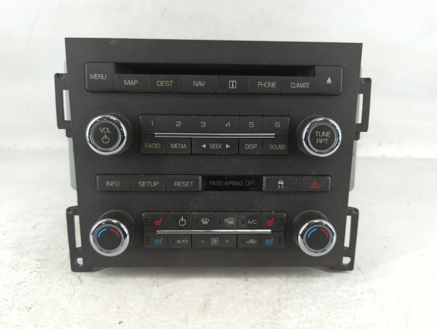 2010 Lincoln Mks Radio AM FM Cd Player Receiver Replacement P/N:AA5T 18K931AC AA5T 19C156AC Fits OEM Used Auto Parts - Oemus