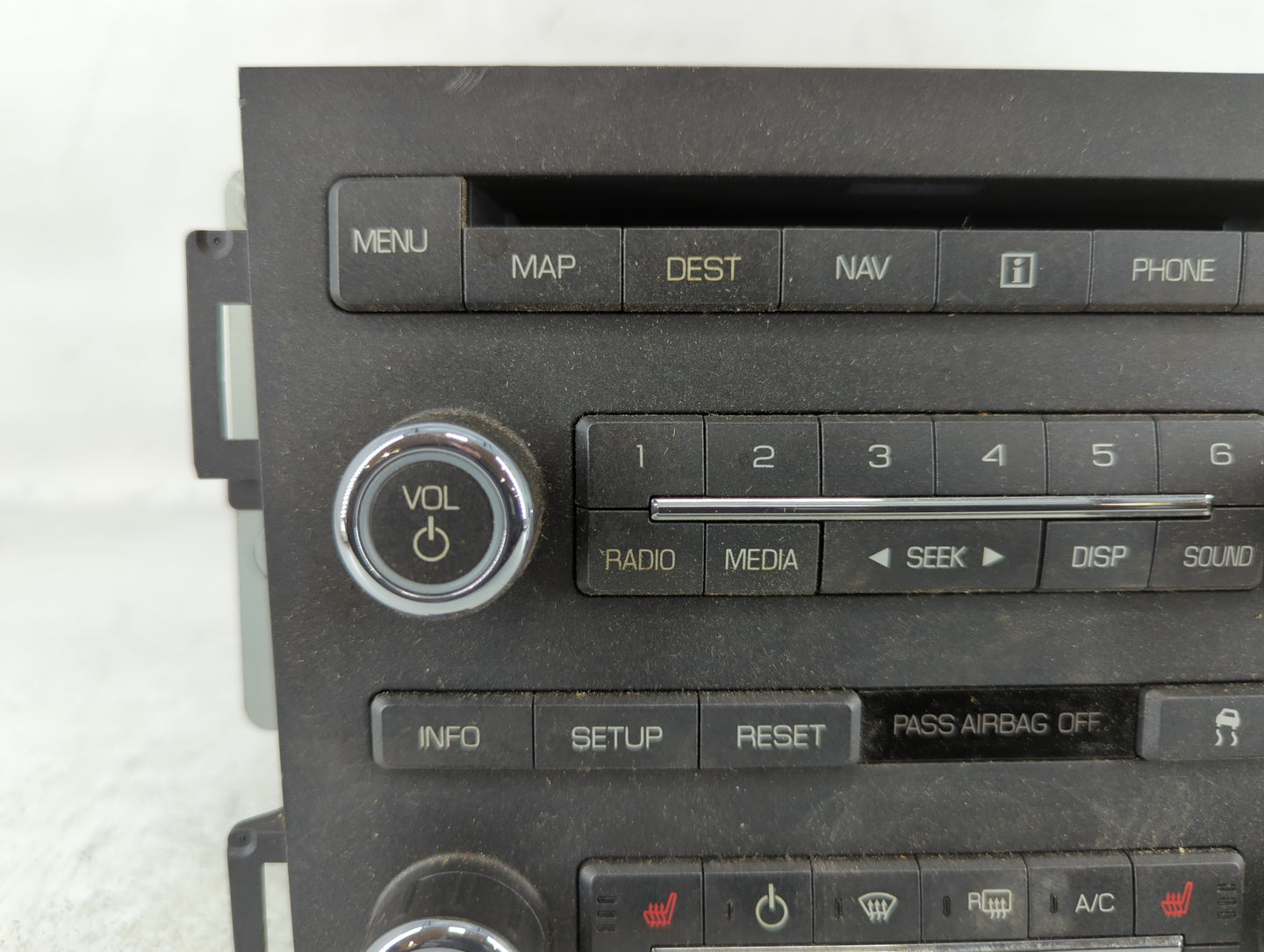 2010 Lincoln Mks Radio AM FM Cd Player Receiver Replacement P/N:AA5T 18K931AC AA5T 19C156AC Fits OEM Used Auto Parts - Oemus