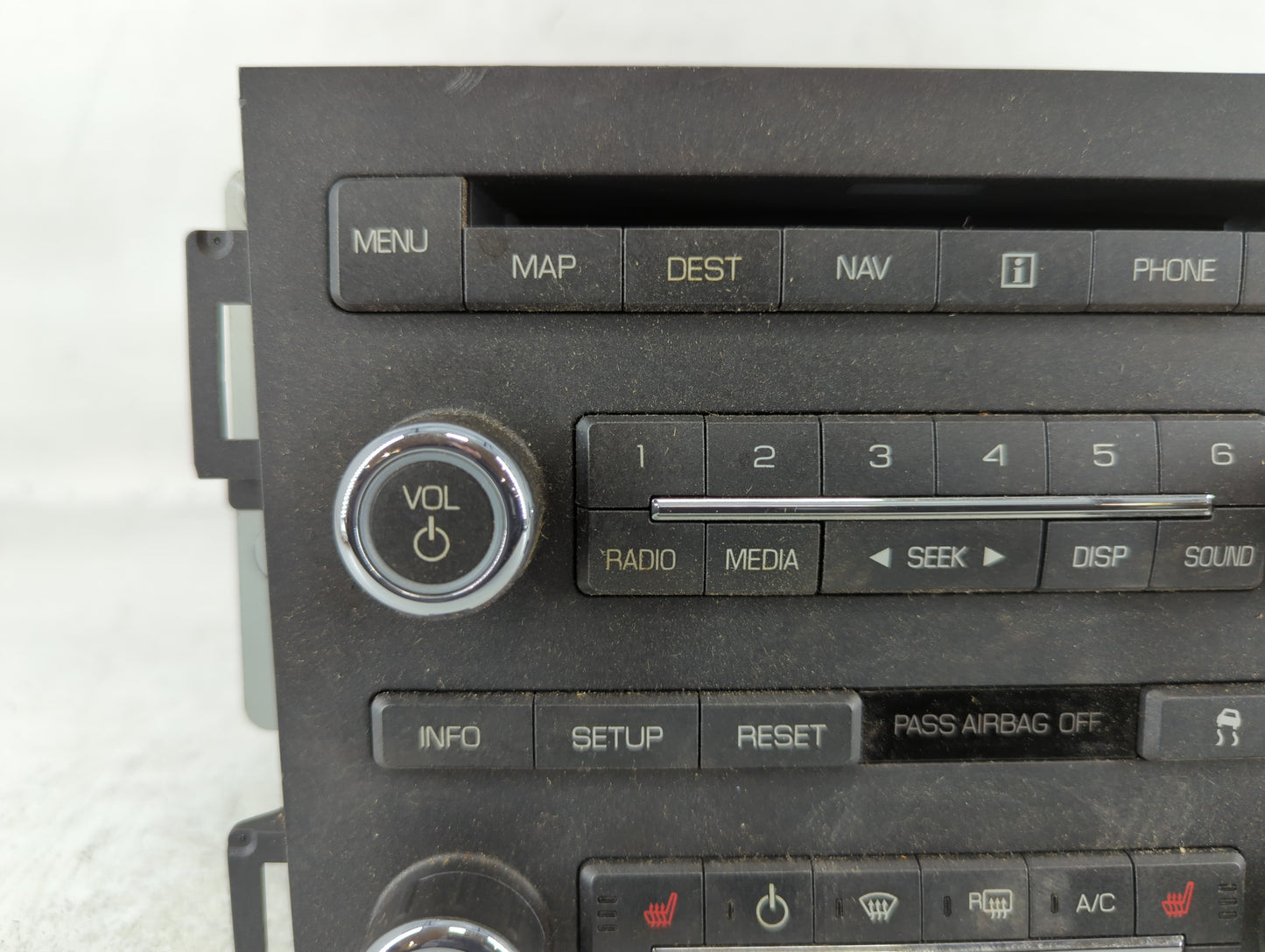 2010 Lincoln Mks Radio AM FM Cd Player Receiver Replacement P/N:AA5T 18K931AC AA5T 19C156AC Fits OEM Used Auto Parts - Oemus