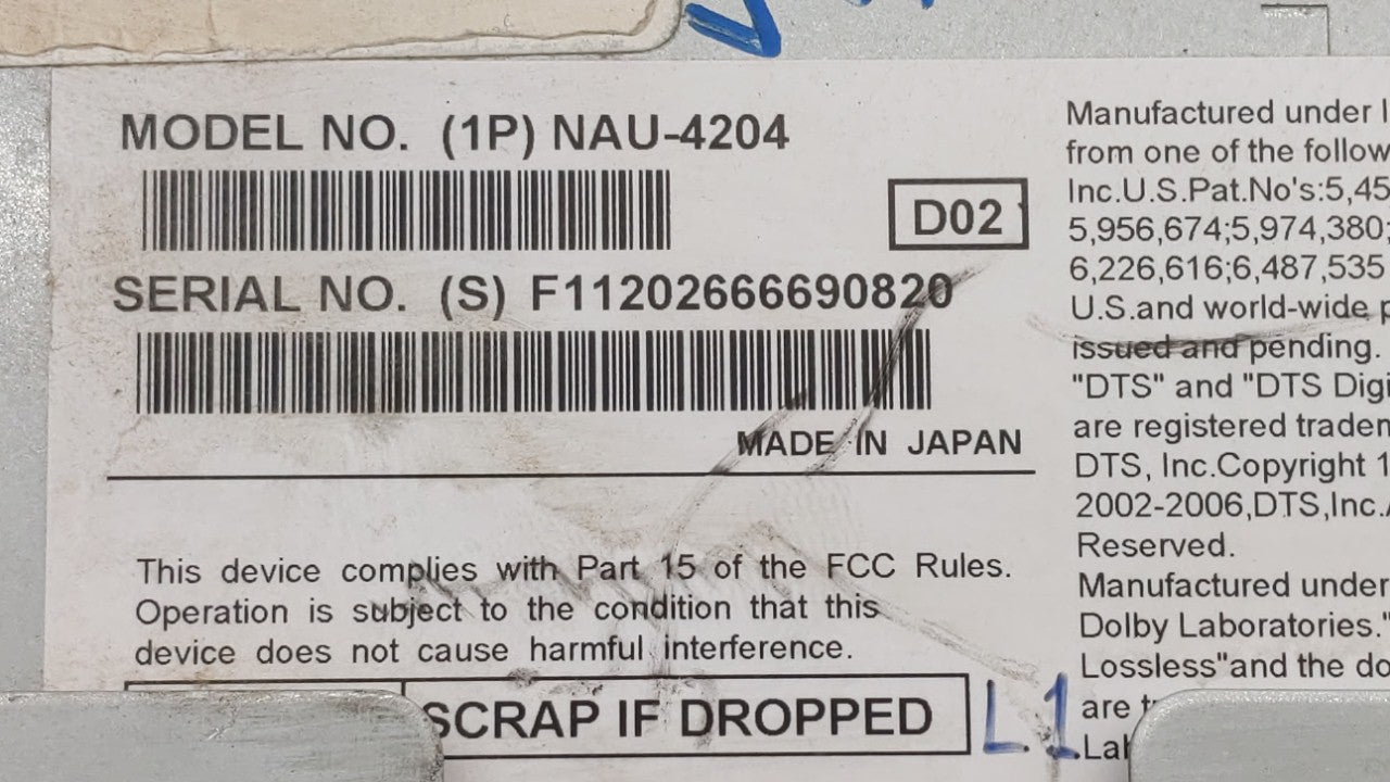 2010-2010 Lincoln Mkt Am Fm Cd Player Radio Receiver - Oemusedautoparts1.com