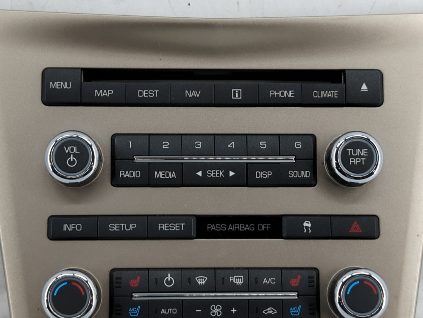 2010-2010 Lincoln Mkt Radio Control Panel - Oemusedautoparts1.com