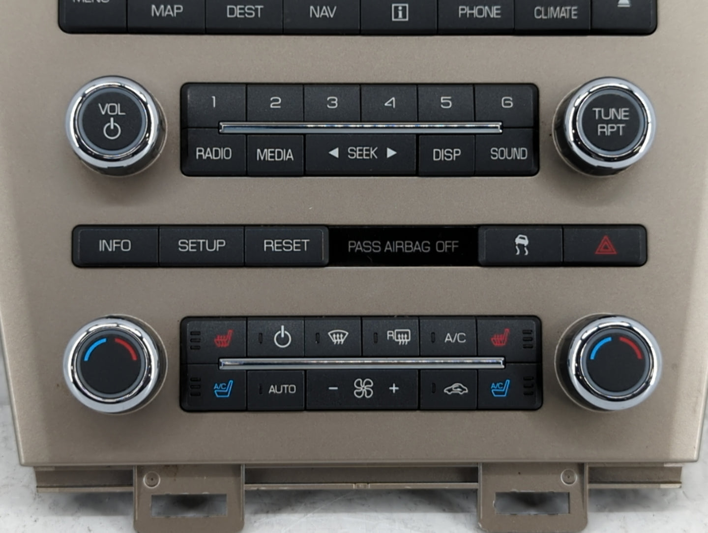 2010-2010 Lincoln Mkt Radio Control Panel - Oemusedautoparts1.com