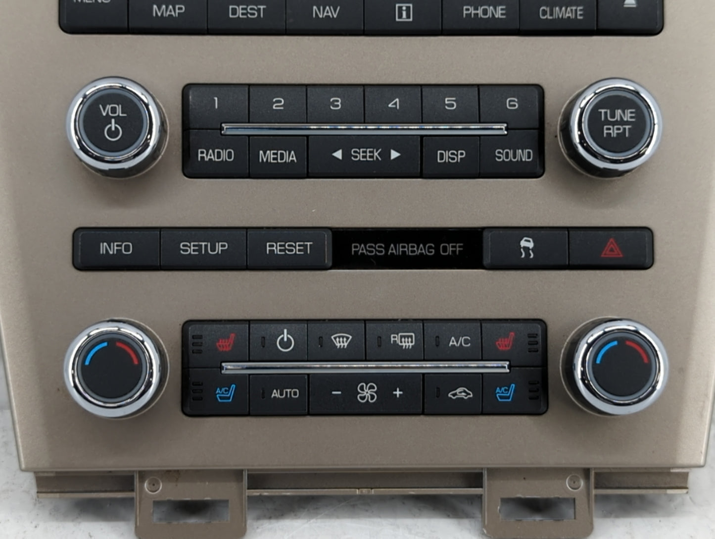 2010-2010 Lincoln Mkt Radio Control Panel - Oemusedautoparts1.com