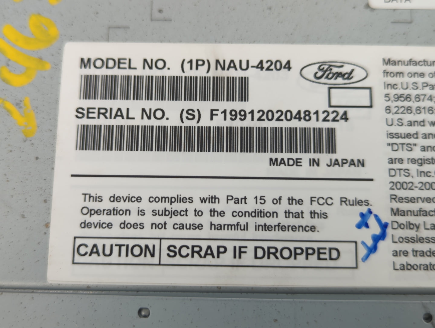 2010-2010 Lincoln Mkt Am Fm Cd Player Radio Receiver - Oemusedautoparts1.com