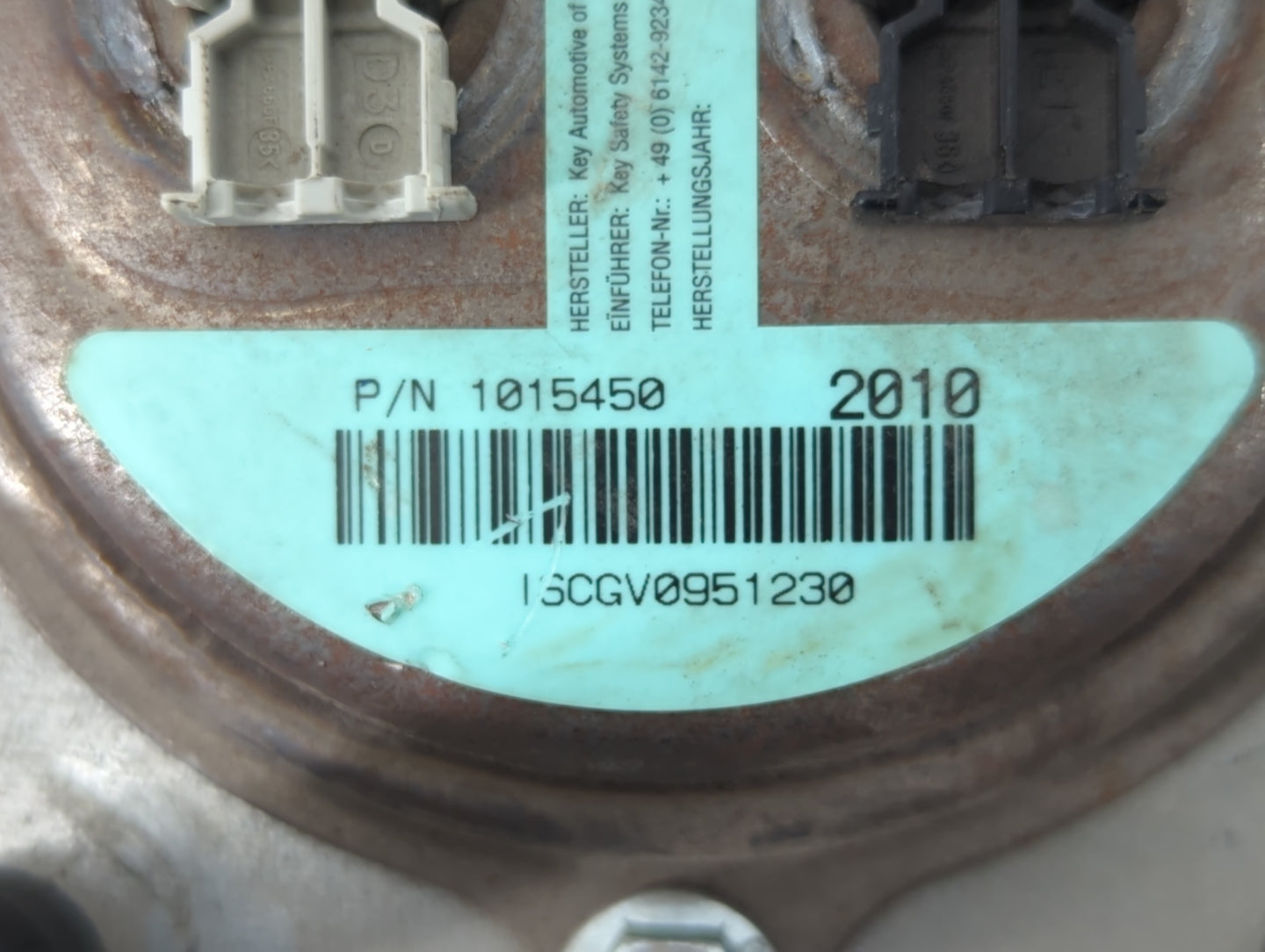 2010-2012 Lincoln Mkt Air Bag Driver Left Steering Wheel Mounted P/N:2010 1015450 Fits Fits 2010 2011 2012 OEM Used Auto Par