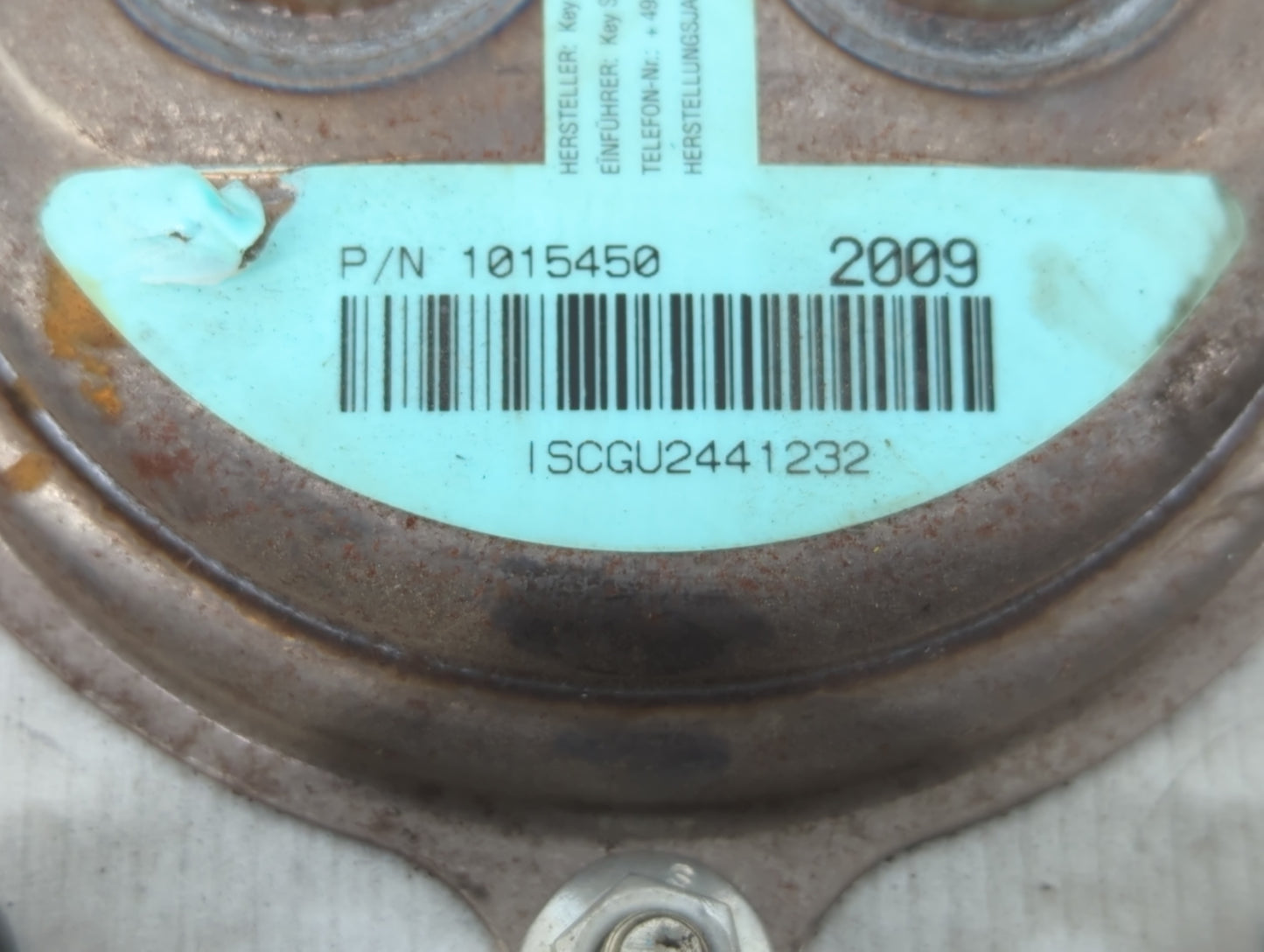 2010-2012 Lincoln Mkt Air Bag Driver Left Steering Wheel Mounted P/N:1015450 Fits Fits 2010 2011 2012 OEM Used Auto Parts - 