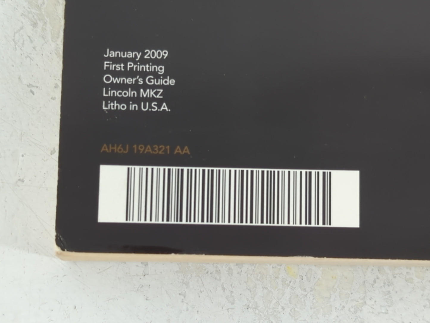 2010 Lincoln Mkz Owners Manual Book Guide P/N:AH6J 19A321 AA OEM Used Auto Parts - Oemusedautoparts1.com