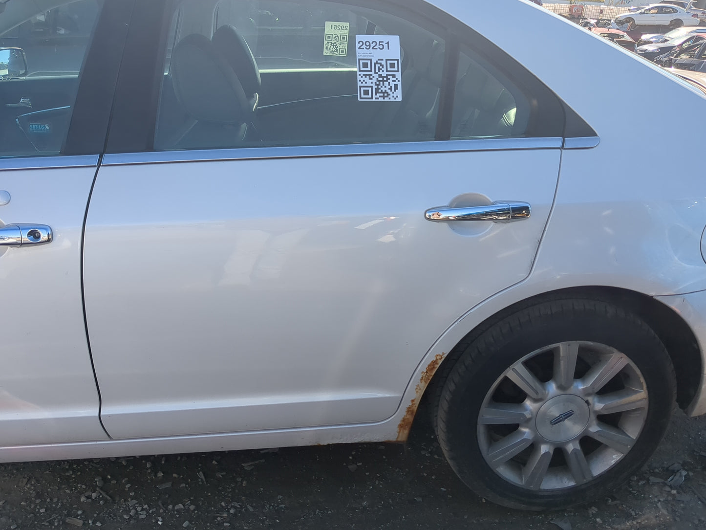 2007-2012 Lincoln Mkz Driver Rear Door Oem 1208804 - Oemusedautoparts1.com