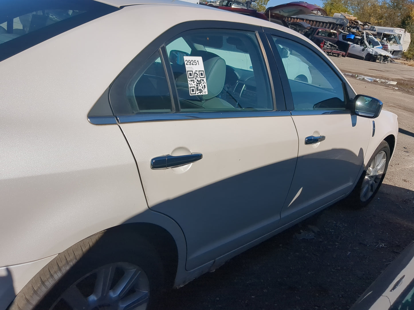 2007-2012 Lincoln Mkz Passenger Rear Door Oem - Oemusedautoparts1.com
