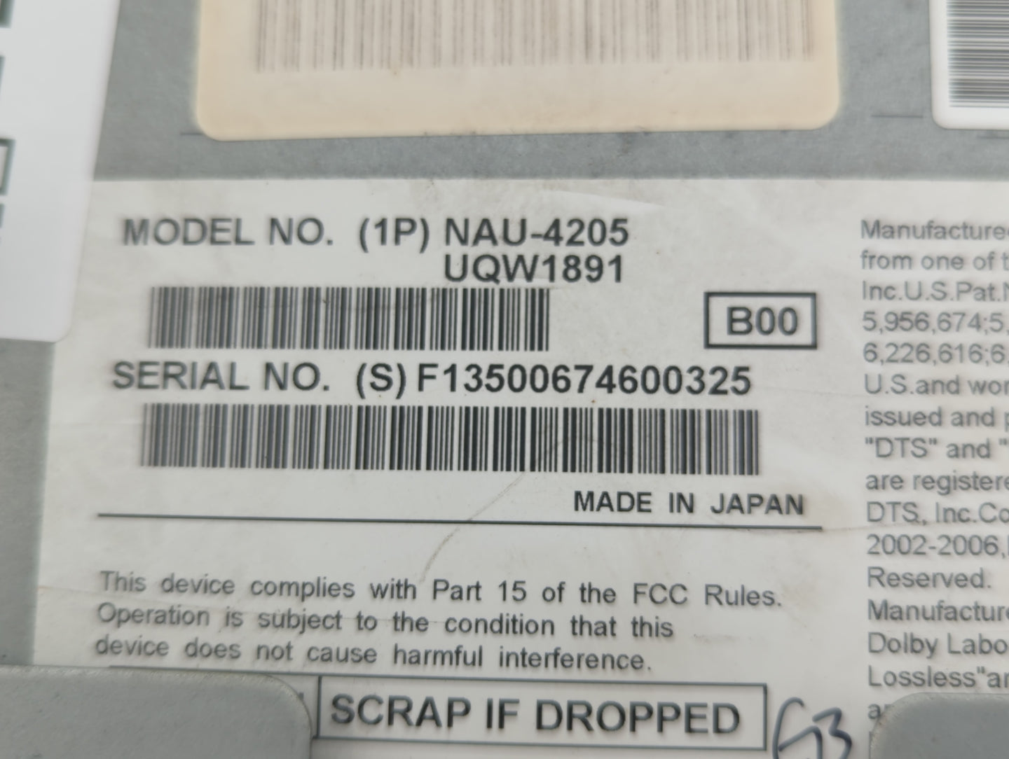 2010 Lincoln Mkz Radio AM FM Cd Player Receiver Replacement P/N:9H6T 19C156 DB Fits OEM Used Auto Parts - Oemusedautoparts1.