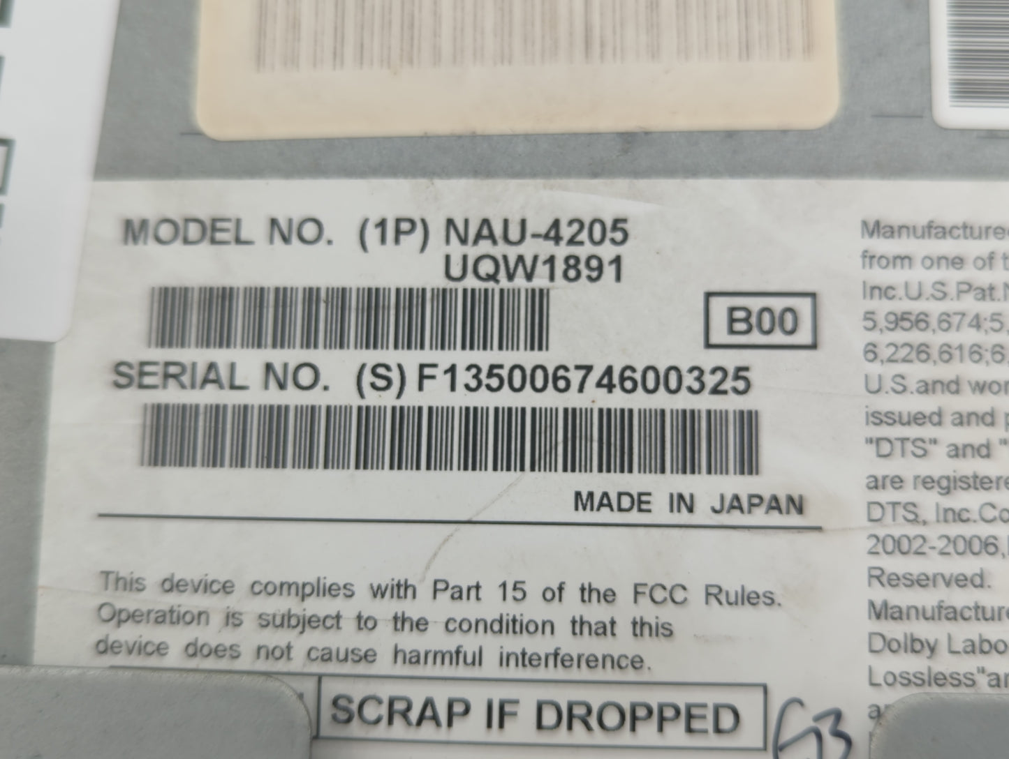 2010 Lincoln Mkz Radio AM FM Cd Player Receiver Replacement P/N:9H6T 19C156 DB Fits OEM Used Auto Parts - Oemusedautoparts1.