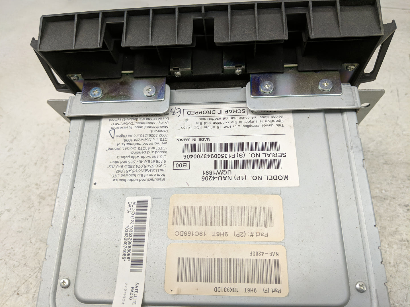 2010 Lincoln Mkz Radio AM FM Cd Player Receiver Replacement P/N:9H6T 18K931DD 9H6T 19C156DC, 9H6T 19C156 DB Fits OEM Used Au