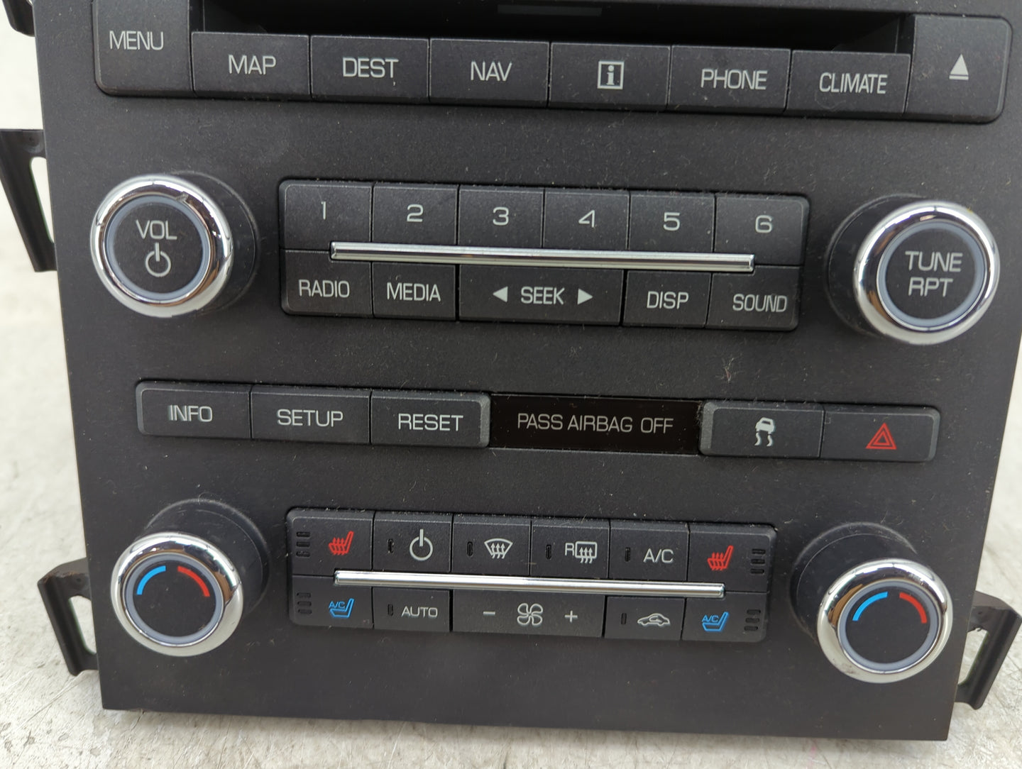 2010 Lincoln Mkz Radio AM FM Cd Player Receiver Replacement P/N:9H6T 18K931DD Fits OEM Used Auto Parts - Oemusedautoparts1.c