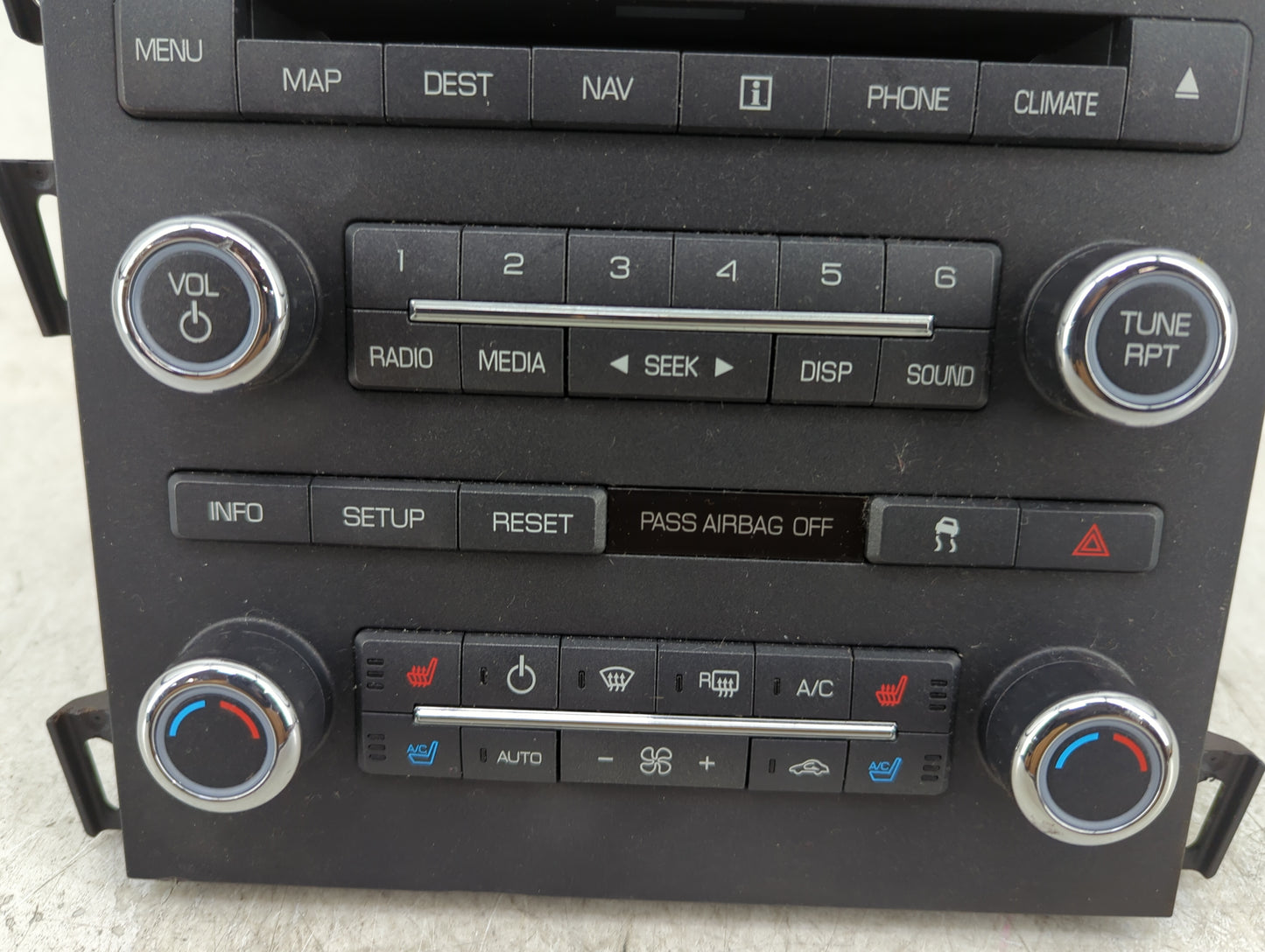 2010 Lincoln Mkz Radio AM FM Cd Player Receiver Replacement P/N:9H6T 18K931DD Fits OEM Used Auto Parts - Oemusedautoparts1.c