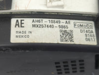 2010 Lincoln Mkz Instrument Cluster Speedometer Gauges P/N:AH6T-10849-AE H6T-10849-AF, MX257440-9865, DT4QA Fits OEM Used Au