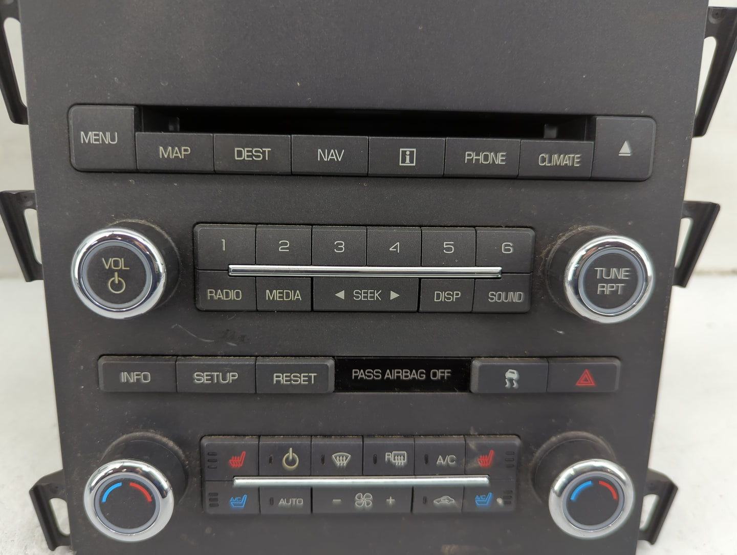 2010 Lincoln Mkz Radio AM FM Cd Player Receiver Replacement P/N:9H6T-18K931-DC 9H6T-18C156-DB, NAU-4204 Fits OEM Used Auto P