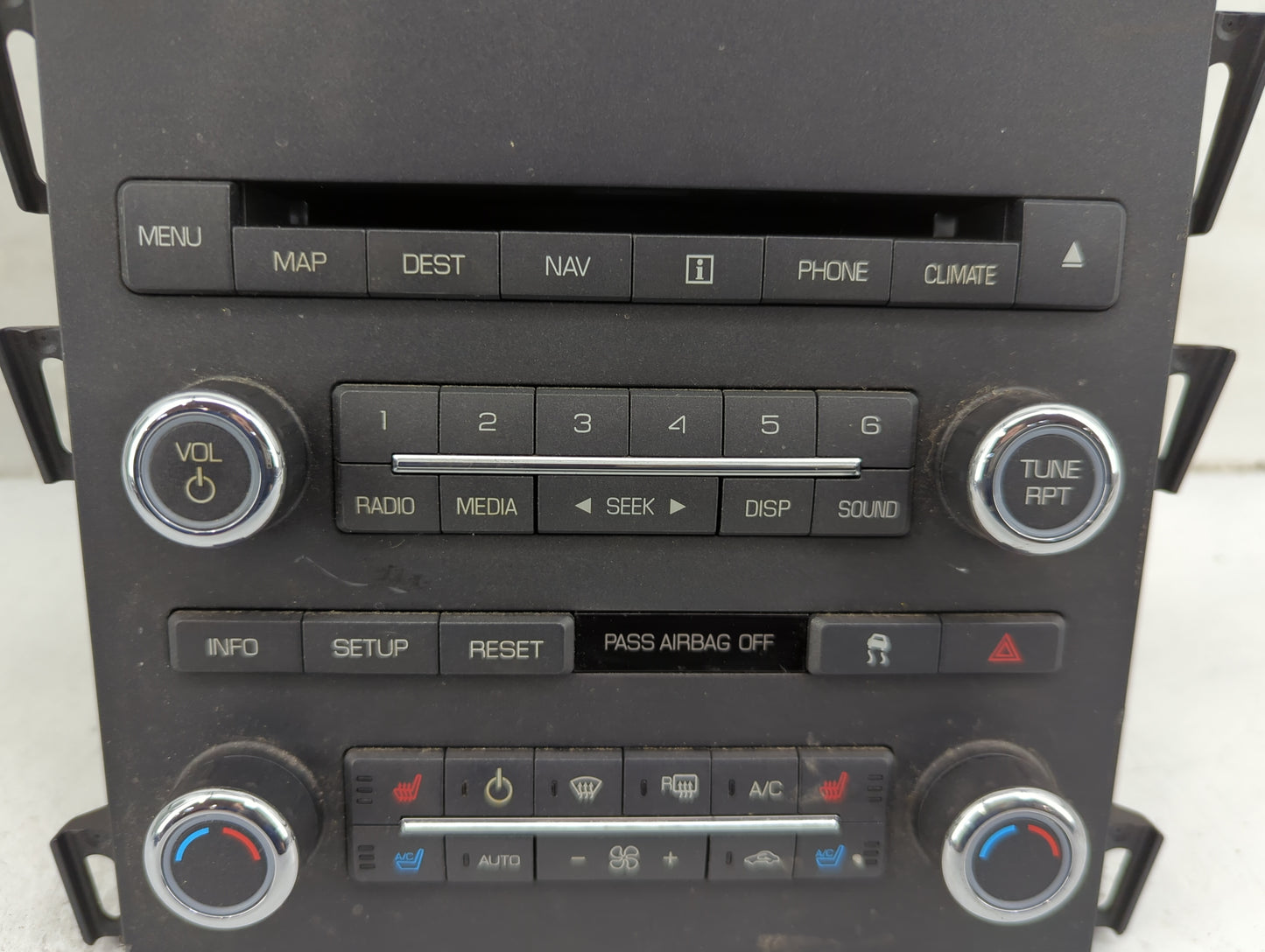 2010 Lincoln Mkz Radio AM FM Cd Player Receiver Replacement P/N:9H6T-18K931-DC 9H6T-18C156-DB, NAU-4204 Fits OEM Used Auto P