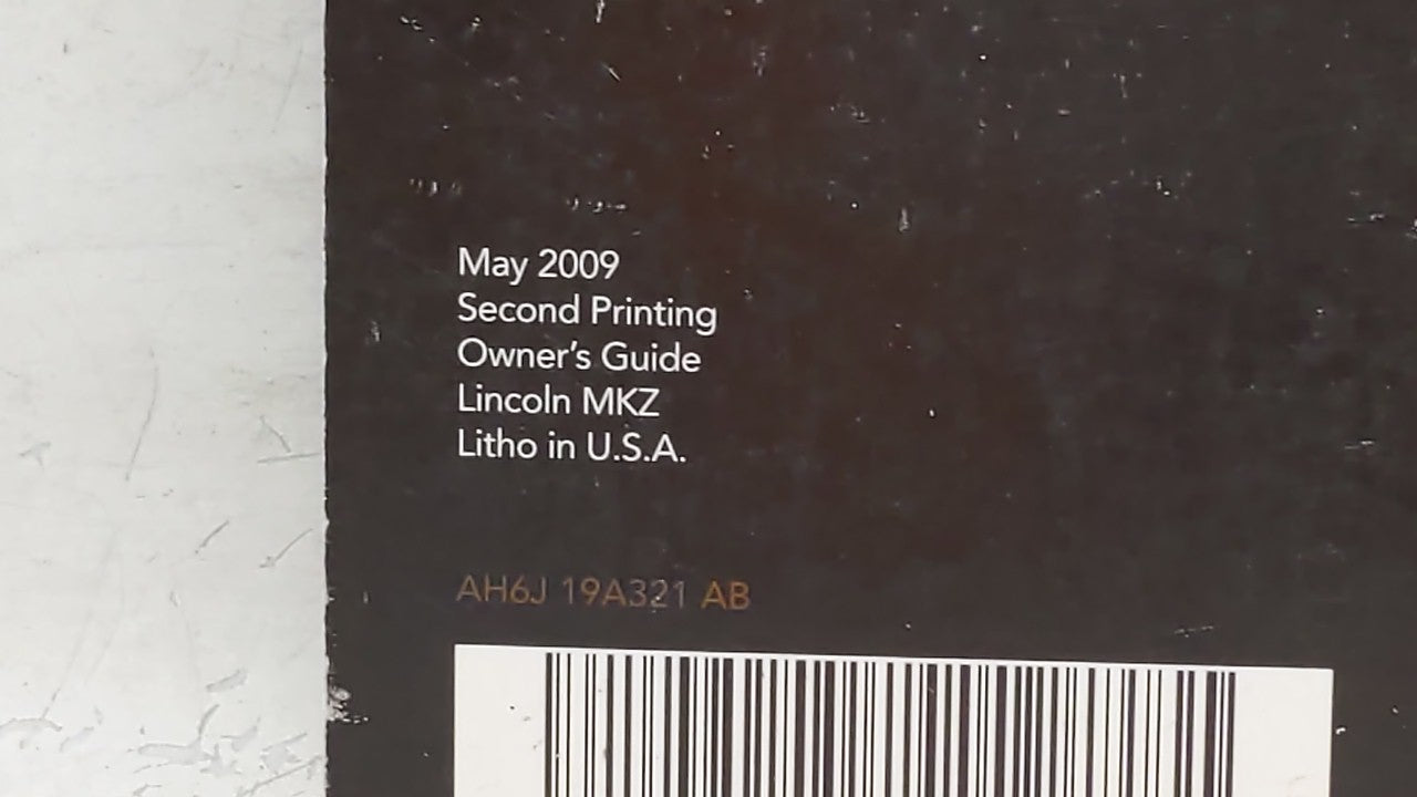 2010 Lincoln Mkz Owners Manual Book Guide OEM Used Auto Parts - Oemusedautoparts1.com