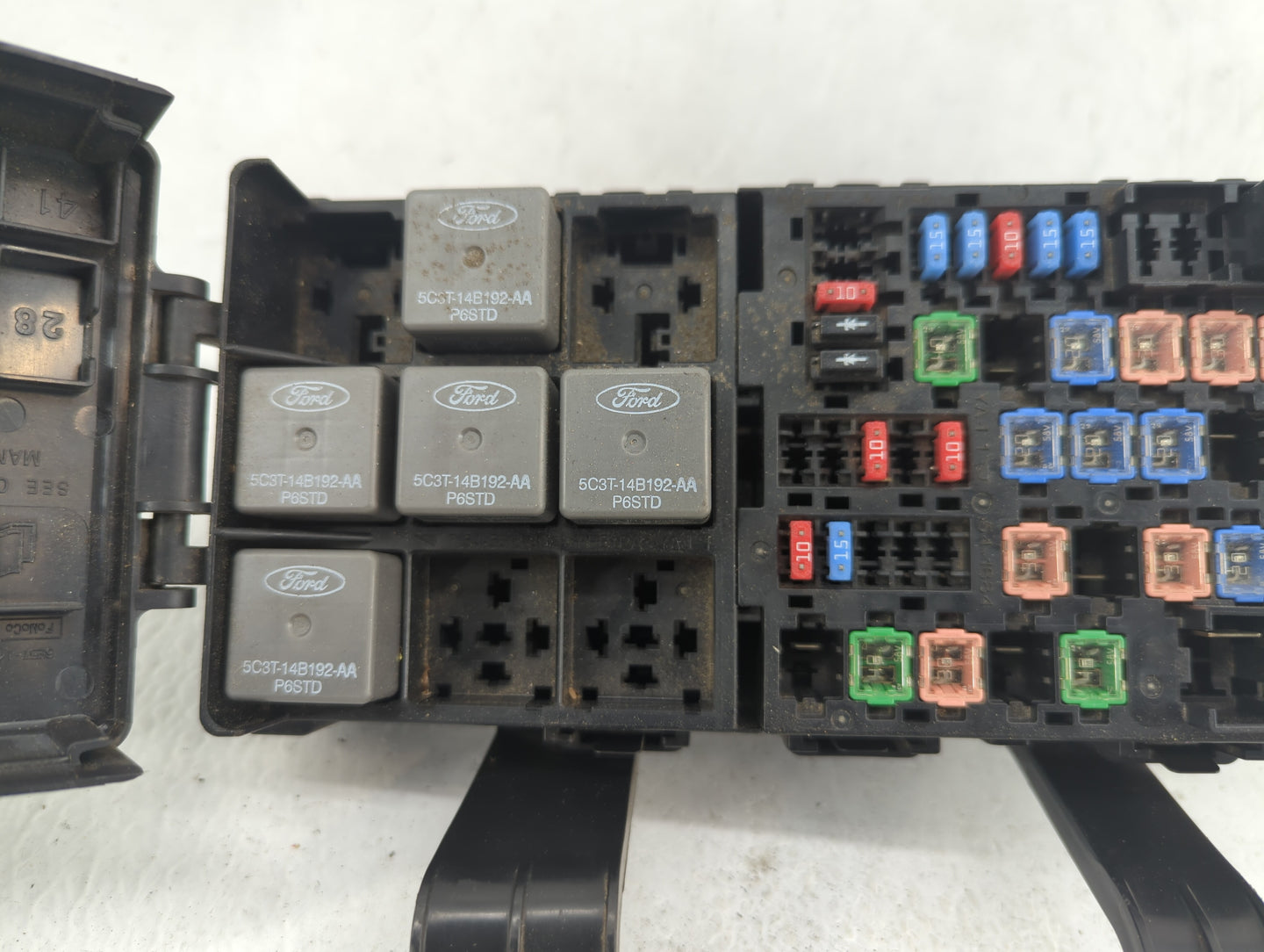 2007-2010 Lincoln Mkz Fusebox Fuse Box Panel Relay Module P/N:AH6T-14290-A 7E5T-14A003-BA Fits Fits 2007 2008 2009 2010 OEM 