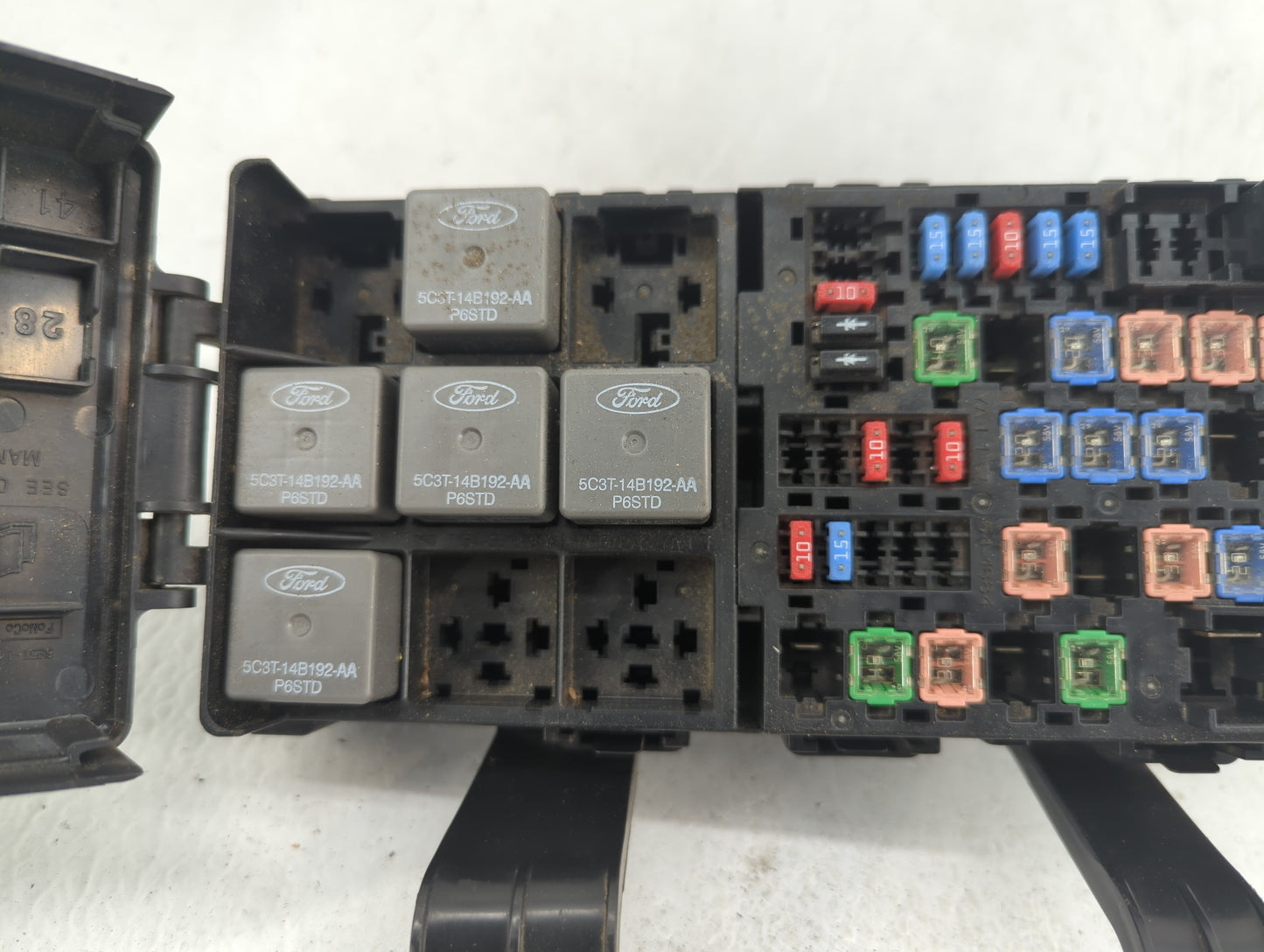2007-2010 Lincoln Mkz Fusebox Fuse Box Panel Relay Module P/N:AH6T-14290-A 7E5T-14A003-BA Fits Fits 2007 2008 2009 2010 OEM 