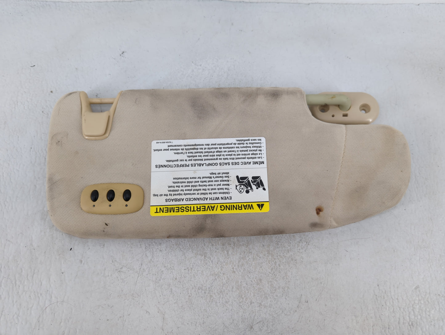 2010-2012 Lincoln Mkz Sun Visor Shade Replacement Driver Left Mirror Fits Fits 2010 2011 2012 OEM Used Auto Parts - Oemuseda