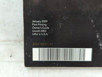 2010 Lincoln Mkz Owners Manual Book Guide P/N:AH6J 19A321 AA OEM Used Auto Parts - Oemusedautoparts1.com