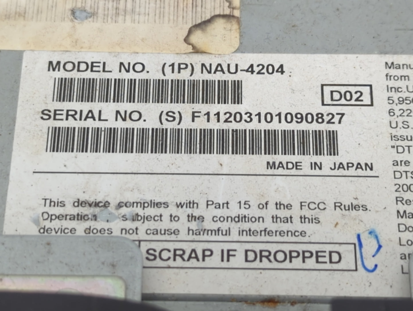 2010-2010 Lincoln Mkz Am Fm Cd Player Radio Receiver - Oemusedautoparts1.com