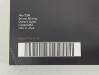 2010 Lincoln Mkz Owners Manual Book Guide P/N:AH6J 19A321 AB OEM Used Auto Parts - Oemusedautoparts1.com