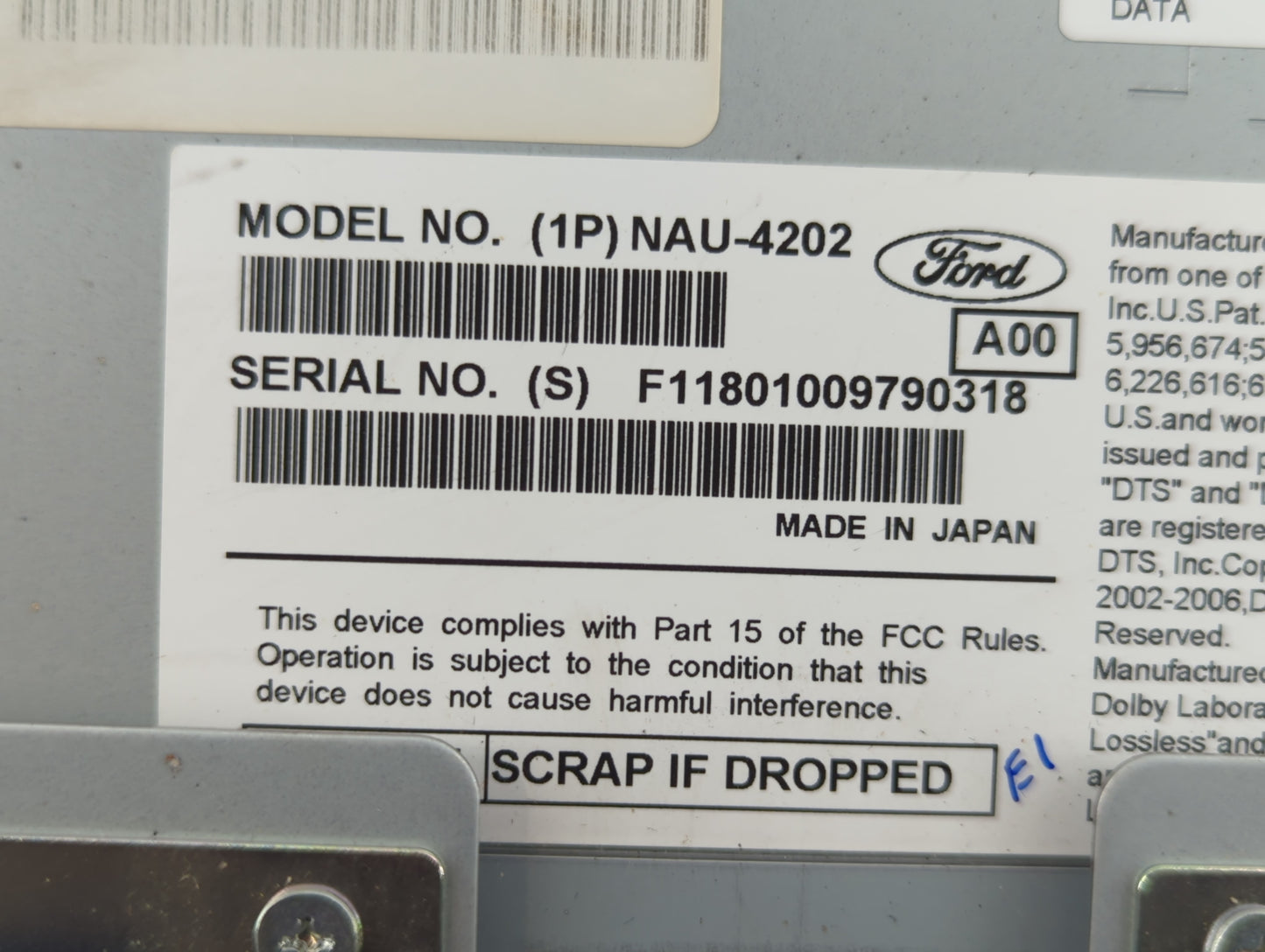 2010-2010 Lincoln Mkz Am Fm Cd Player Radio Receiver - Oemusedautoparts1.com