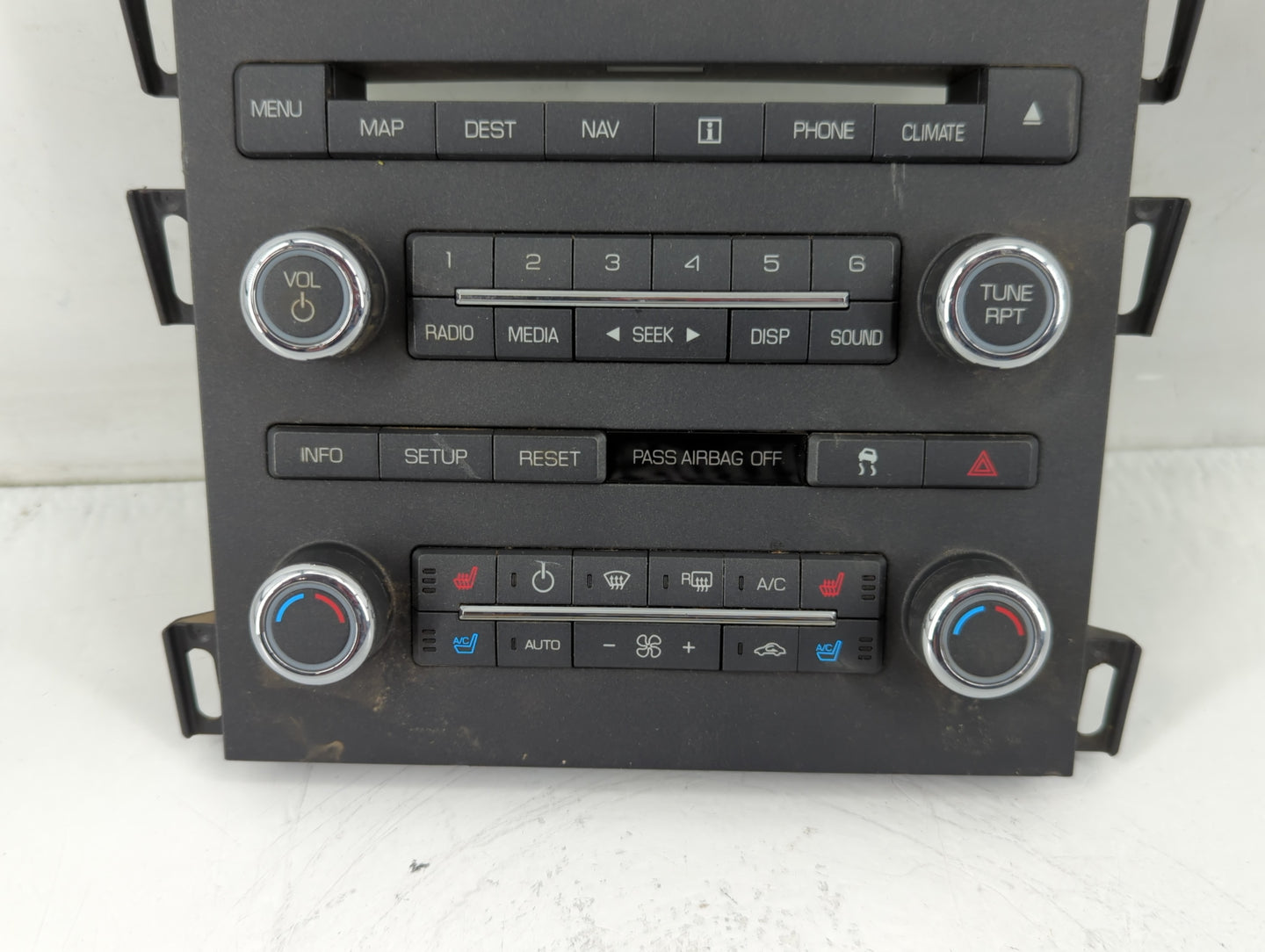 2010 Lincoln Mkz Radio AM FM Cd Player Receiver Replacement P/N:9H6T 18A802 FB Fits OEM Used Auto Parts - Oemusedautoparts1.