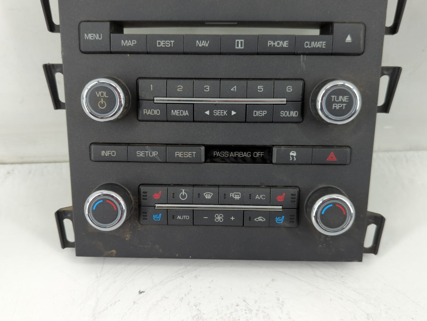 2010 Lincoln Mkz Radio AM FM Cd Player Receiver Replacement P/N:9H6T 18A802 FB Fits OEM Used Auto Parts - Oemusedautoparts1.