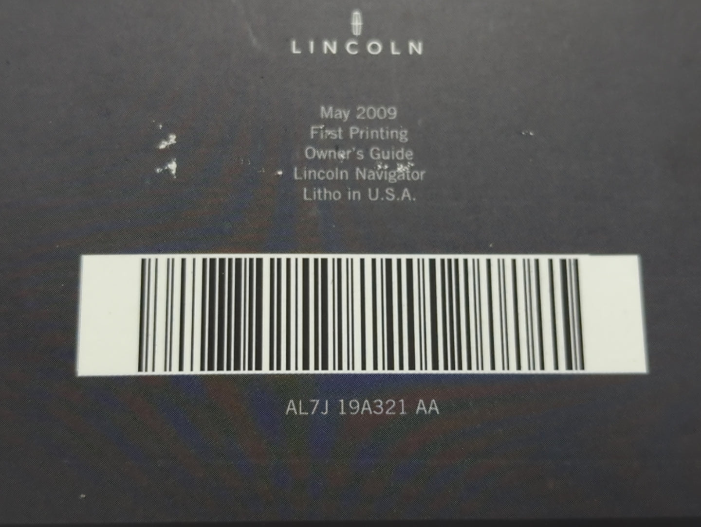 2010 Lincoln Navigator Owners Manual Book Guide P/N:AL7J 19A321 AA OEM Used Auto Parts - Oemusedautoparts1.com