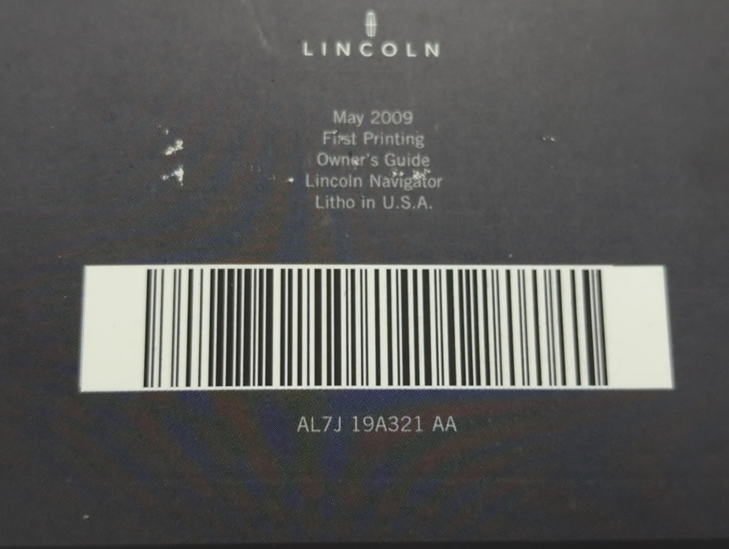 2010 Lincoln Navigator Owners Manual Book Guide P/N:AL7J 19A321 AA OEM Used Auto Parts - Oemusedautoparts1.com