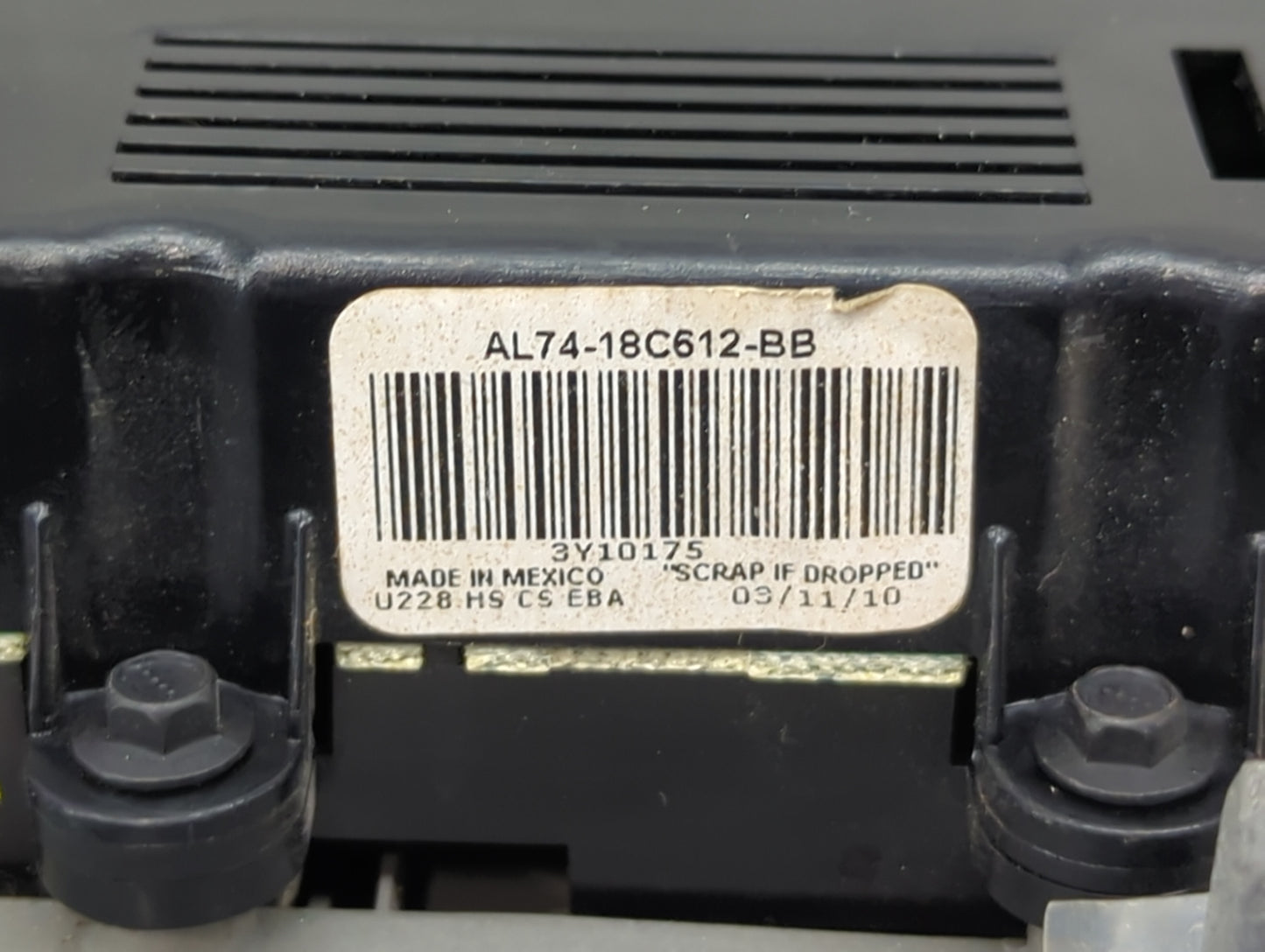 2010 Lincoln Navigator Climate Control Module Temperature AC/Heater Replacement P/N:AL74-18C612-BB Fits OEM Used Auto Parts 