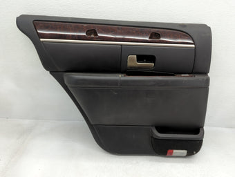 compare product 2010 Lincoln Town Car Rear Left Driver Interior Door Panel Trim Black