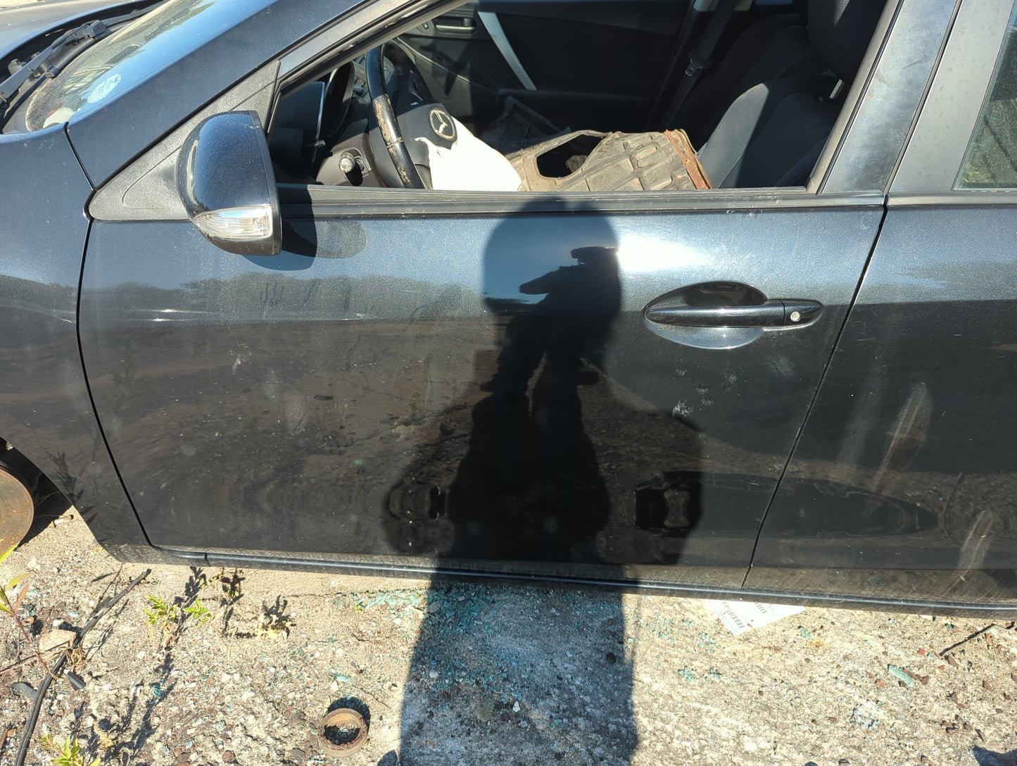 2010-2013 Mazda 3 Driver Front Door Oem - Oemusedautoparts1.com