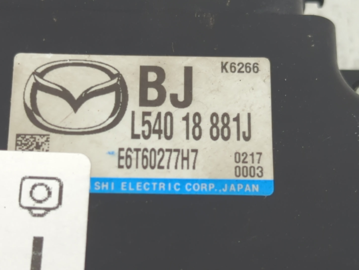 2010 Mazda 3 PCM Engine Control Computer ECU ECM PCU OEM P/N:L540 18 881J Fits OEM Used Auto Parts - Oemusedautoparts1.com