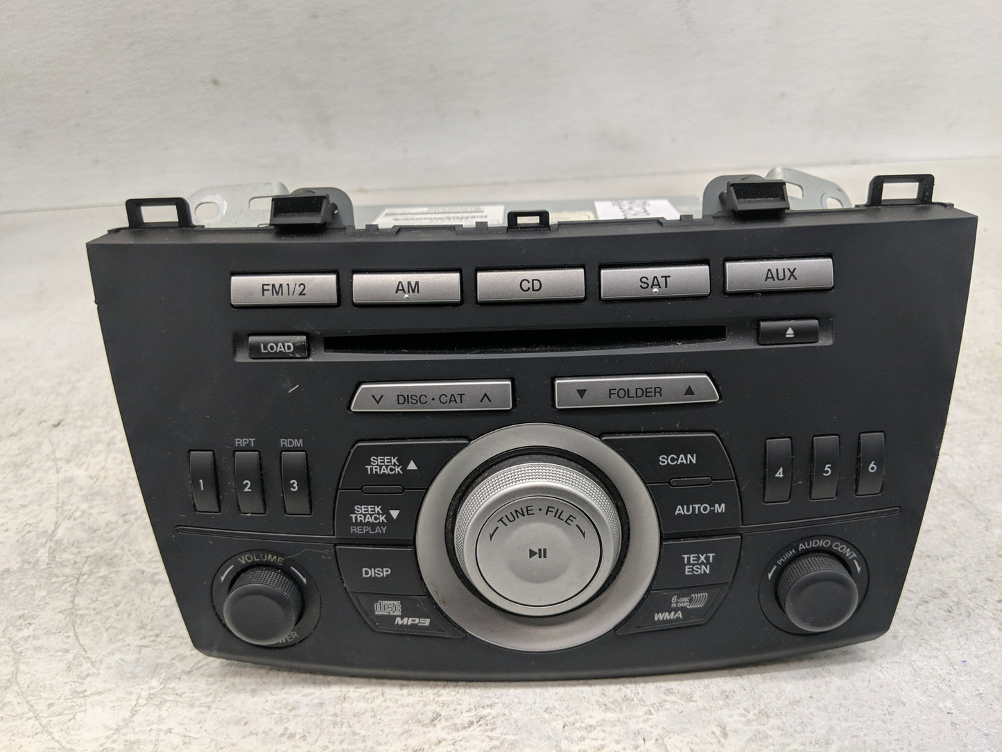 2010 Mazda 3 Radio AM FM Cd Player Receiver Replacement Fits OEM Used Auto Parts - Oemusedautoparts1.com
