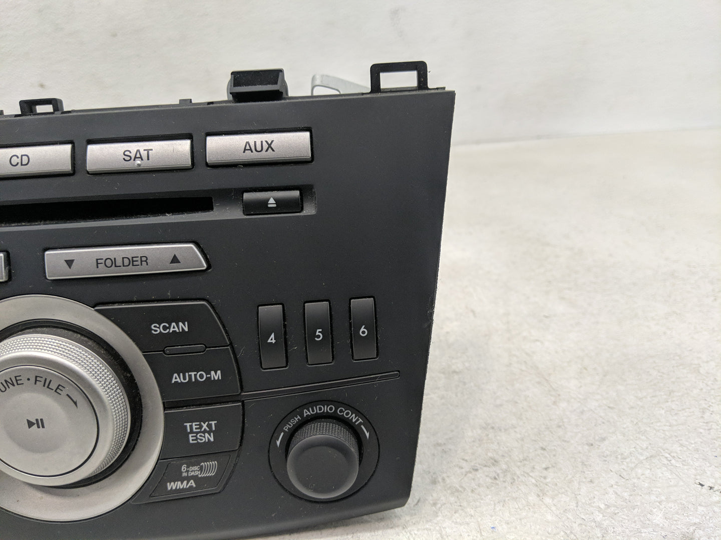 2010 Mazda 3 Radio AM FM Cd Player Receiver Replacement Fits OEM Used Auto Parts - Oemusedautoparts1.com