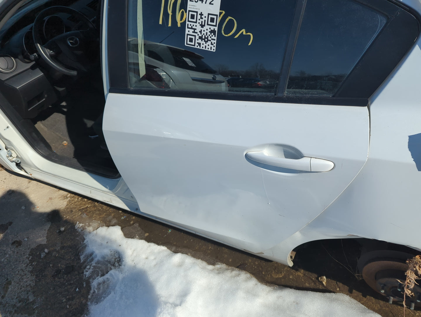 2010-2013 Mazda 3 Driver Rear Door Oem - Oemusedautoparts1.com