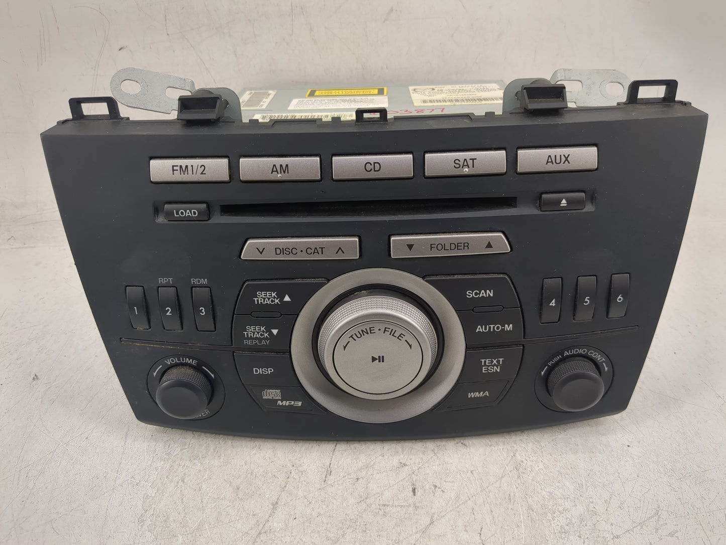 2010 Mazda 3 Radio AM FM Cd Player Receiver Replacement P/N:BBM2 66 AR0A 14799946 Fits OEM Used Auto Parts - Oemusedautopart