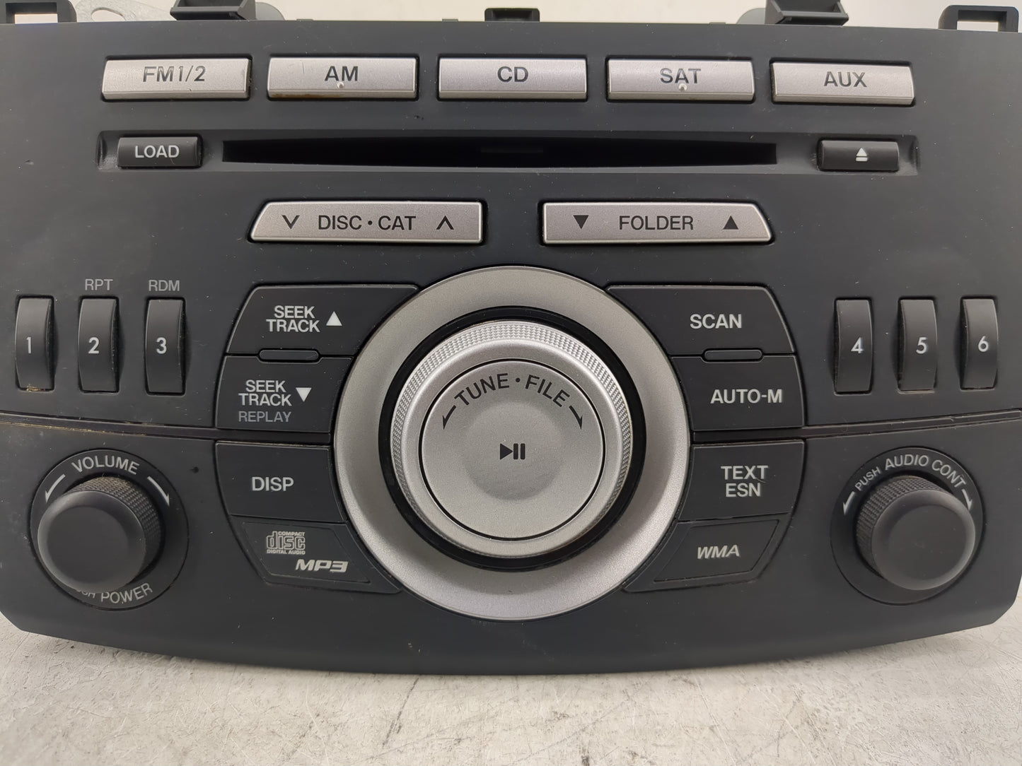 2010 Mazda 3 Radio AM FM Cd Player Receiver Replacement P/N:BBM2 66 AR0A 14799946 Fits OEM Used Auto Parts - Oemusedautopart