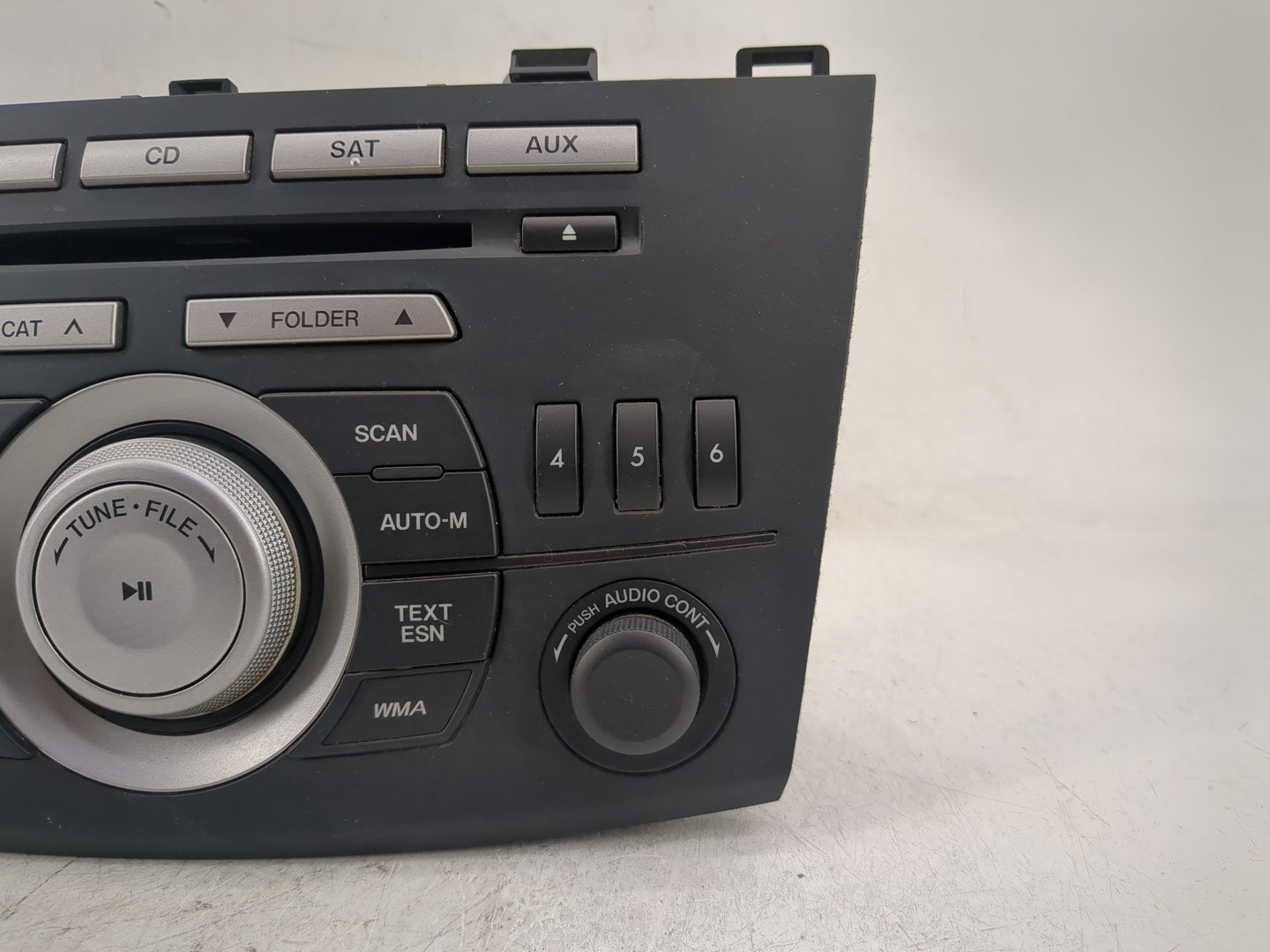 2010 Mazda 3 Radio AM FM Cd Player Receiver Replacement P/N:BBM2 66 AR0A 14799946 Fits OEM Used Auto Parts - Oemusedautopart