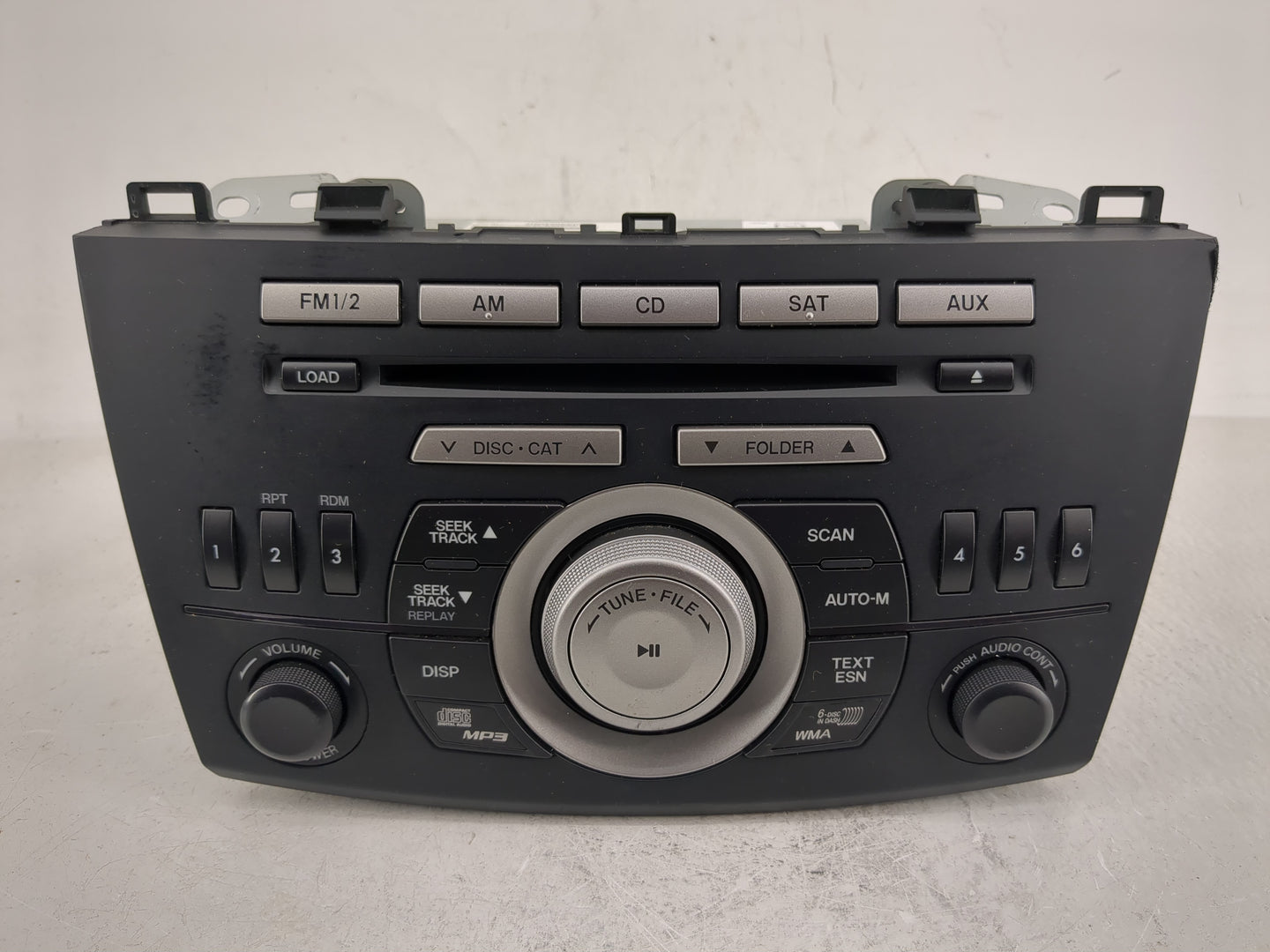 2010 Mazda 3 Radio AM FM Cd Player Receiver Replacement P/N:BBM466ARXB Fits OEM Used Auto Parts - Oemusedautoparts1.com