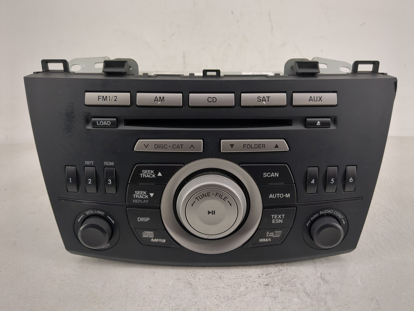 2010 Mazda 3 Radio AM FM Cd Player Receiver Replacement P/N:BBM466ARXB Fits OEM Used Auto Parts - Oemusedautoparts1.com