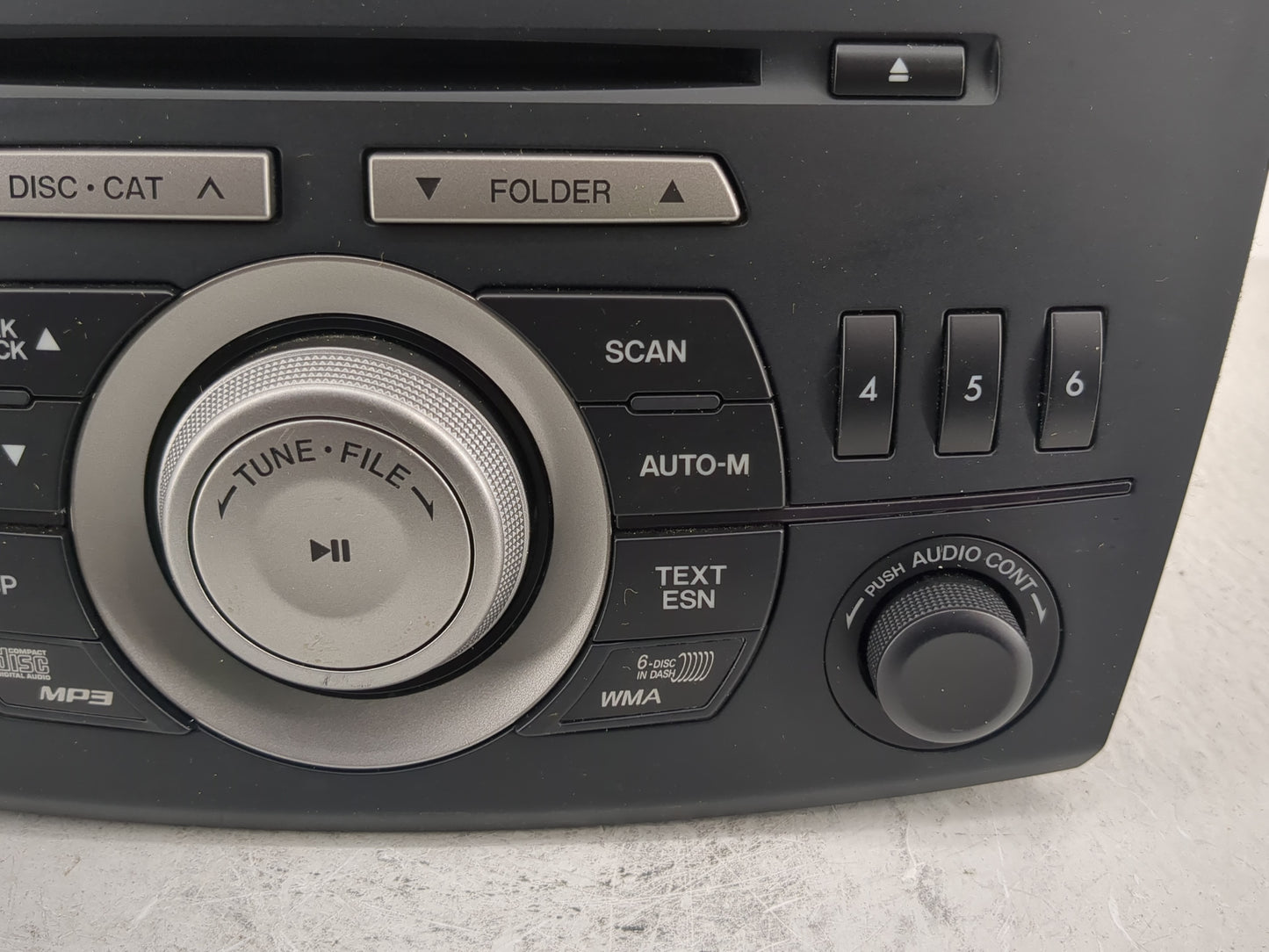2010 Mazda 3 Radio AM FM Cd Player Receiver Replacement P/N:BBM466ARXB Fits OEM Used Auto Parts - Oemusedautoparts1.com